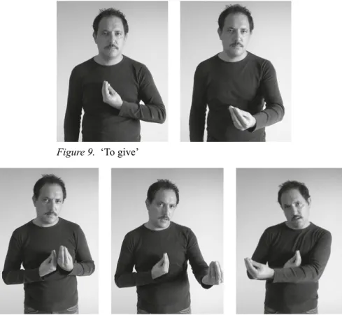 Figure 9.  ‘To give’