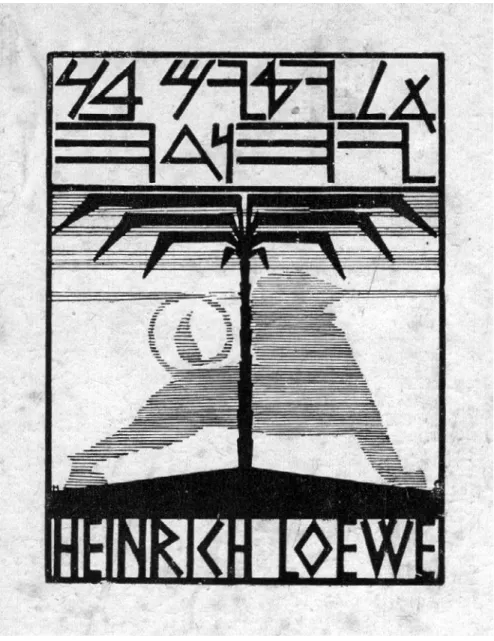 Abb. 8: Exlibris von Heinrich Loewe.