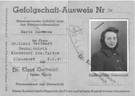 Abb. 3: Erfassungsfoto von Maria Kawecka mit der Nummer 971 im Durchgangslager Berlin-Wilhelmshagen, 22.11.1942.