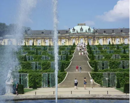 Abb. 16: Die Schlossterrassen von Sanssouci sind die Grundlage für die weltweite Bekanntheit  der Potsdamer Kulturlandschaft (Foto: Kühn) 