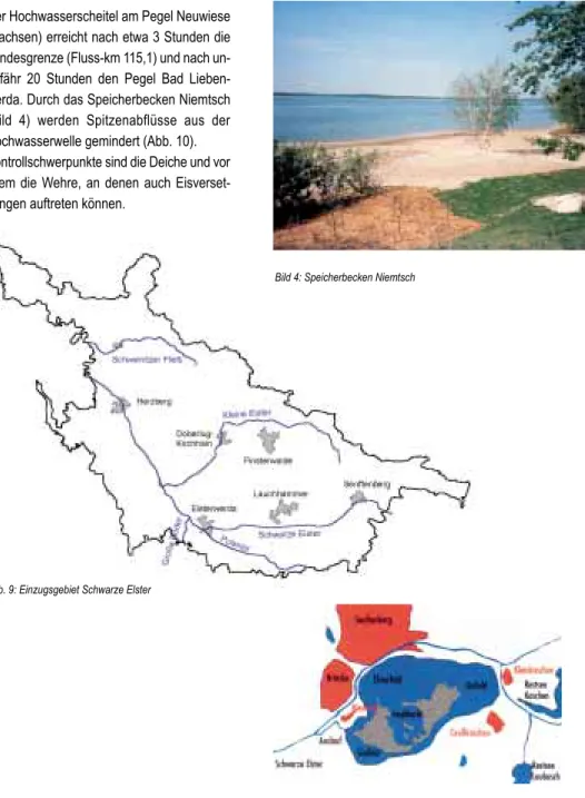 Abb. 10: Übersicht Speicherbecken NiemtschAbb. 9: Einzugsgebiet Schwarze Elster