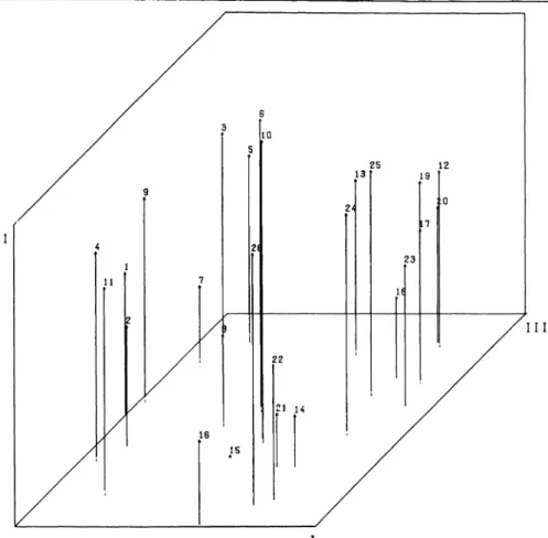 FIG. 4:  3-dimensional SSA-I  solution HUBBELL minimum