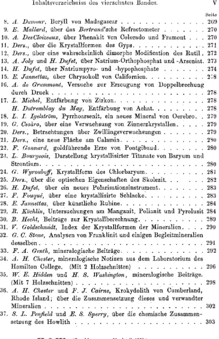 Tafel VII) 305  X X I . B. Hecht, krystallogr.-optische Untersuchungen einiger künstlich 