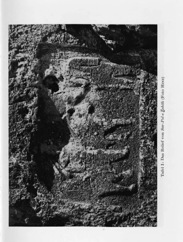 Tafel I: Das Relief von Sar-Pol-e Zohäb (Foto Hmz)