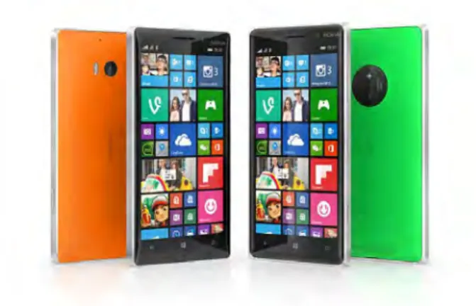 Abbildung 3.3: Nokia Lumia 830 (rechts) [18]