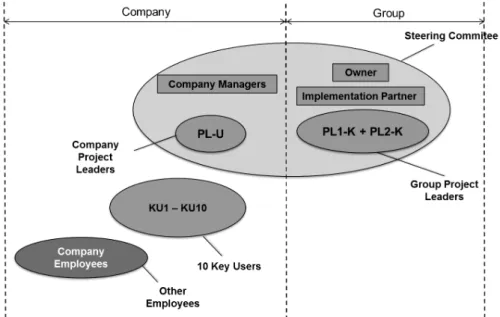 Figure 2: ERP Project Organization. 