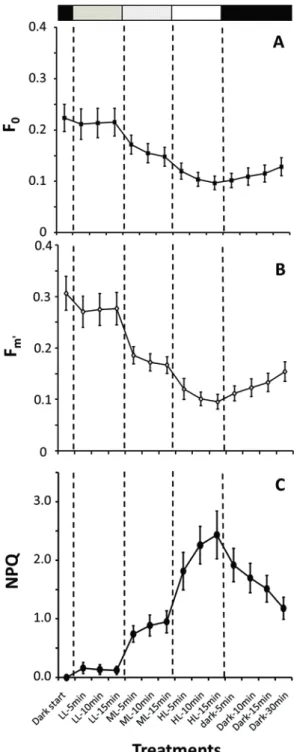 Fig. 8.7  Changes in the  fluorescence parameter F 0