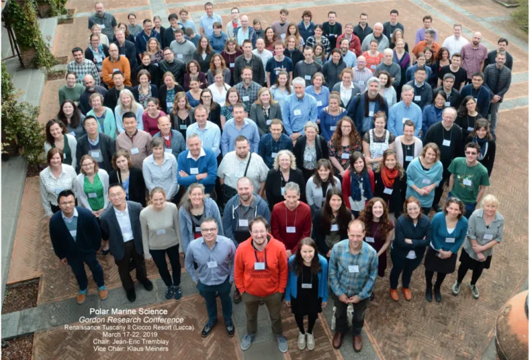 Fig. 2: Group photo of all Gordon Research Conference on Polar Marine Science 2019 participants
