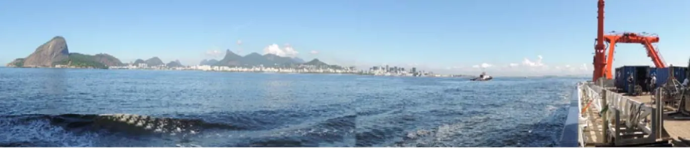 Abb. 1 Die METEOR beim Auslaufen vor Rio de Janeiro. 