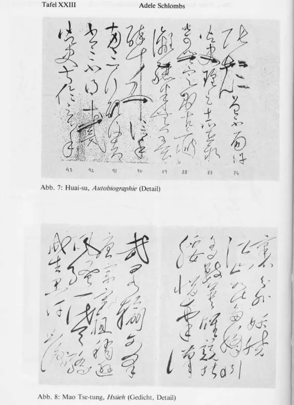 Abb. 8: Mao Tse-tung, Hsüeh (Gedicht, Detail)