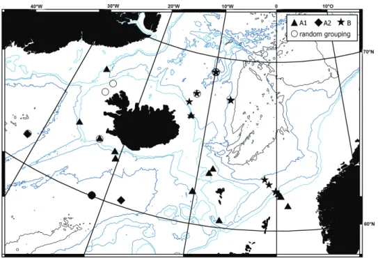Figure 9. The spatial distribution of the clusters can be associated with the hydrography of the region