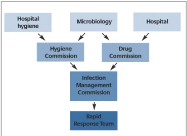 Fig. 1: Possible structure for improving cooperation between  organisational units in hospitals