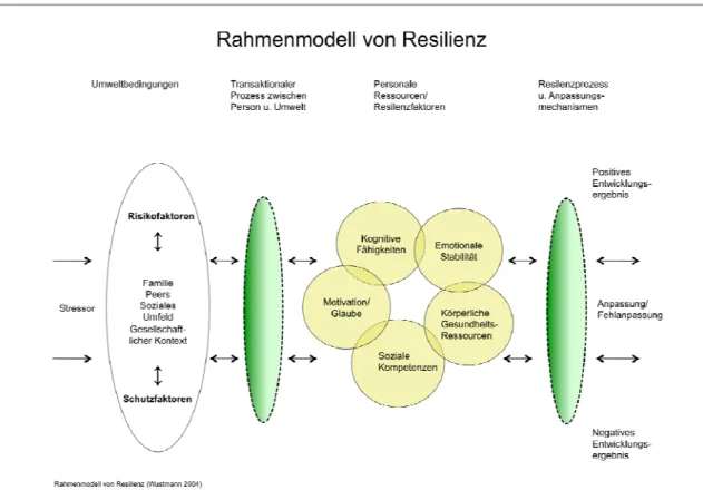 Abbildung  7: Resilienz - Konzept von Wustmann (zit. nach Fröhlich-Gildehoff u.a   2009) 