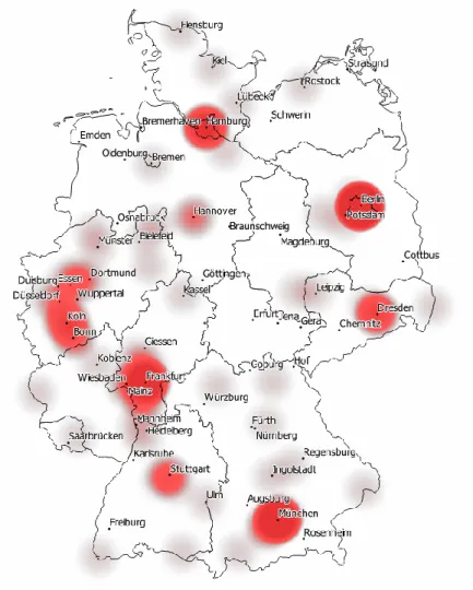 Figure 1: Geographic Distribution of German FinTech Companies 