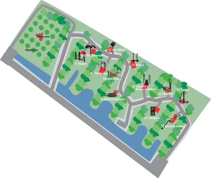 Abbildung 5: Gartenplan Seekurgarten, Norddeich (SCHIERL 2011) 