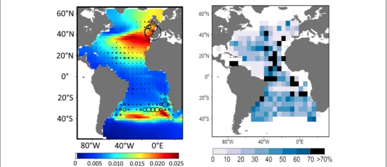 FIGURE 3 | The SEAPODYM (spatial ecosystem and population dynamics model) operational system supports near real-time prediction of albacore tuna stocks in the Atlantic