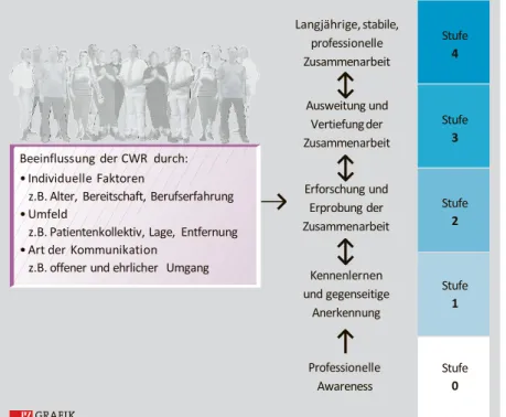 Abbildung 11  Collaborative Working Relationship Modell (Das Collaborative Working  Relationship (CWR)-Modell nach Mc Donough et al., 2001 16 ) 