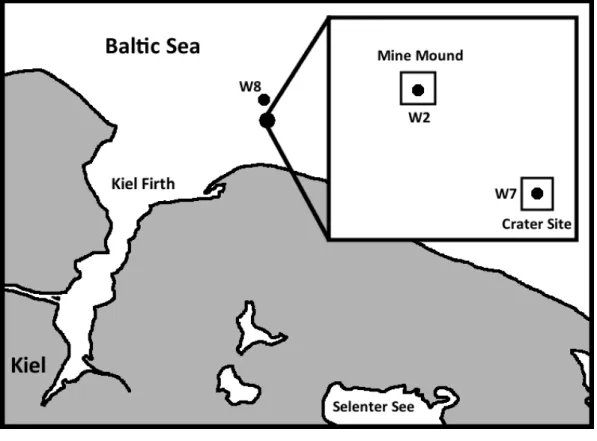 Fig S1. Map showing the study site and locations of sampling sites in the Baltic Sea, off the coast of  northern Germany