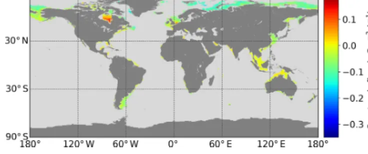 Figure 7. Mean annual sea-to-air CO 2 flux of shelf seas in 2010 using the Zappa et al