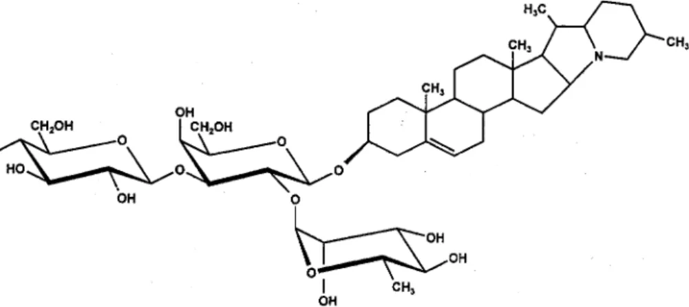 Abb. 1: Strukturformel von Solanin