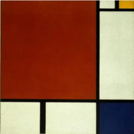 Figure 2.1: Example of a Mondrian Painting.