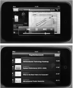 Abb. 2: Kapiteldarstellung auf dem iPod