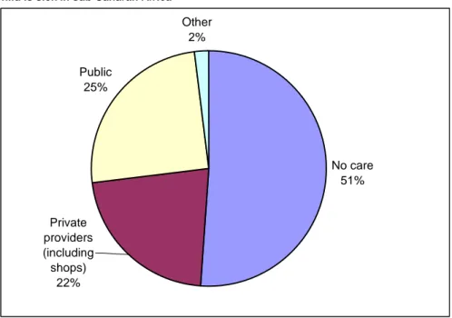 Figure 2: Use of health-care providers among the poorest fifth of the population when a  child is sick in sub-Saharan Africa 