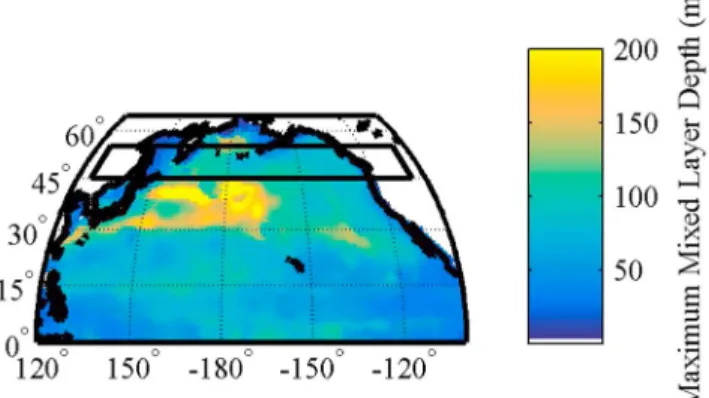Figure 4. Alk* in surface waters of the North Paci ﬁ c between 45°N and 55°N as a function of maximum mixed layer depth.
