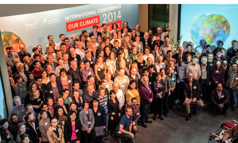 Abb. 1: Banner der internationalen REKLIM-Konferenz “Our Climate – Our  Future: Regional Perspectives on a Global Challenge”, die vom 6.–9