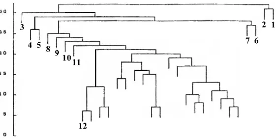Abbildung 2.2: Dendrogramm mit markierten Ausreißerkandidaten 