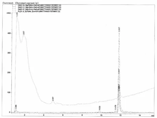 Abbildung 5.2.1-17 Chromatogramm von TMR-ITC 