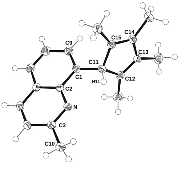Abbildung 14: Molekülstruktur von 16 im Kristall