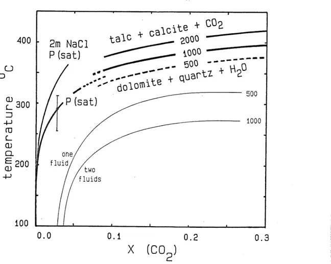 Figure 8: Diagram of temperature vs. mole fraction of CO 2&gt;