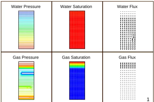 Figure 1.8: Distribution of liquid phase pressure [100’000. . . 101’000], gas pres- pres-sure [99’600