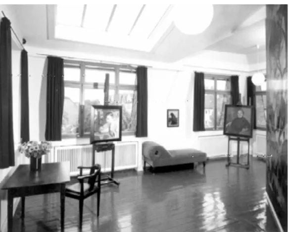 Abb. 4: Das Atelier unmittelbar nach der  Eröff-nung des August Macke Hauses im September 1991