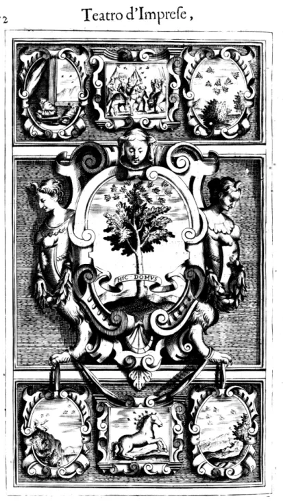 Abbildung 7: Giovanni Ferro, Hic domus, aus: Giovanni Ferro,   Teatro d’Imprese, Venedig 1623