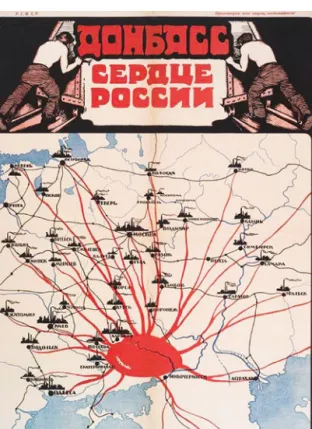 Abb. 1: Plakat »Donbass –  Serdce Rossii« aus dem Jahr  1920/21