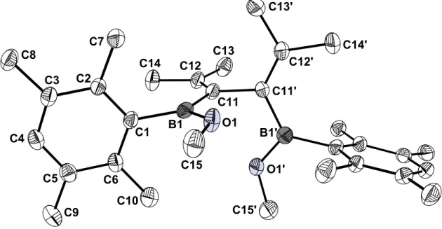 Abbildung 3. Molekülstruktur von 24a im Kristall.