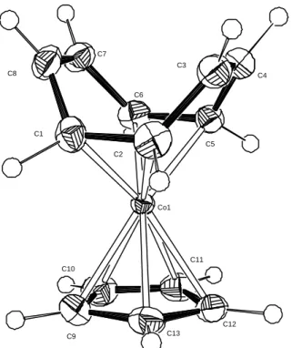 Abbildung 2: Molekülstruktur von [Co(C 5 H 5 )(C 8 H 8 )] (30a)