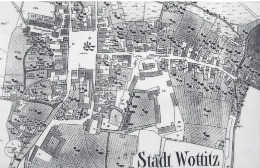 Abb. 12: Wot(t)itz, Stadtplan, 1840