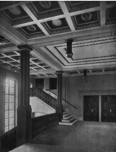Abb. 4: Erahnte Farbigkeit – Haupttreppenhalle 1911