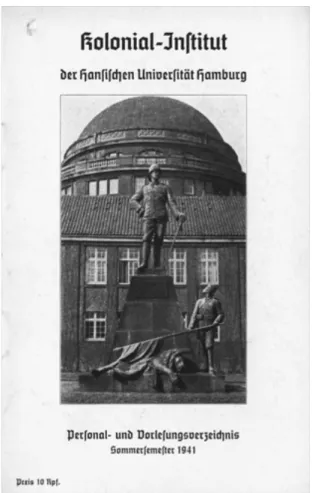 Abb. 6: Falsche Symbolik – Wissmann-Denkmal und zweites „Kolonial-Institut“ (1938–1945)