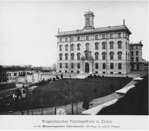 Abb. 7: 1889 zog die Zentralanstalt in das neue Physikgebäude des Polytechnikums um.