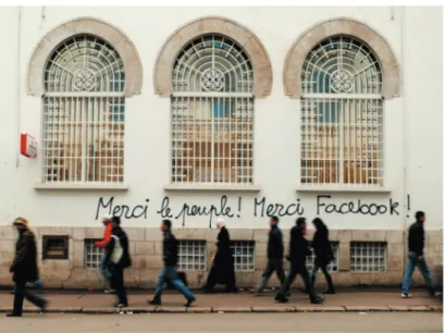 Abbildung 4: „Vox populi“ Rue de Rome, Tunis, 24. Januar 2011, Foto  von Hamideddine Bouali, mit freundlicher Genehmigung 