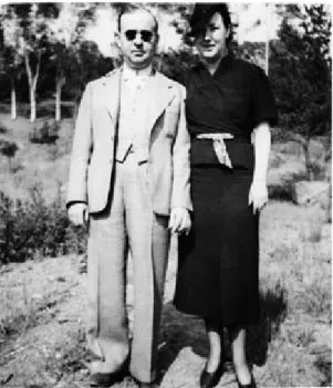 Abb. 7. Steiner mit seiner dritten Frau  Louise Elian Steiner, die in den  Dreißi-gerjahren bei RKO als Harfenistin im  Studioorchester arbeitete