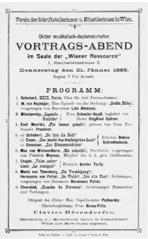 Abbildung 3: Einladung zur  Publikumssoiree, 1886 (IISG)
