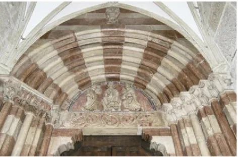 Abb. 16 : Detail des Westportals der Stiftskirche St. Peter in SalzburgAbb. 15 : Detail des Südportals der Franziskanerkirche in Salzburg