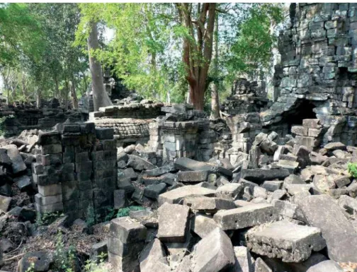 Abb. 2 Aktueller, zerfallener Zustand der von Jayavarman VII erbauten Tempelanlage.