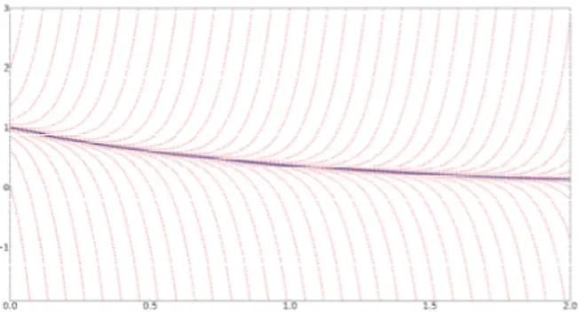 Figure 2.6: Solution trajectories of the dynamical equation