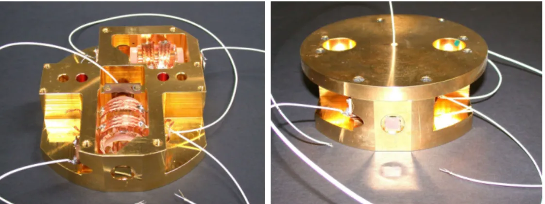 Figure 4.3: Mounting of resonator R1 and an additional identical resonator.
